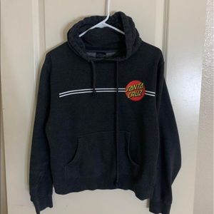 dark grey santa cruz pullover hoodie